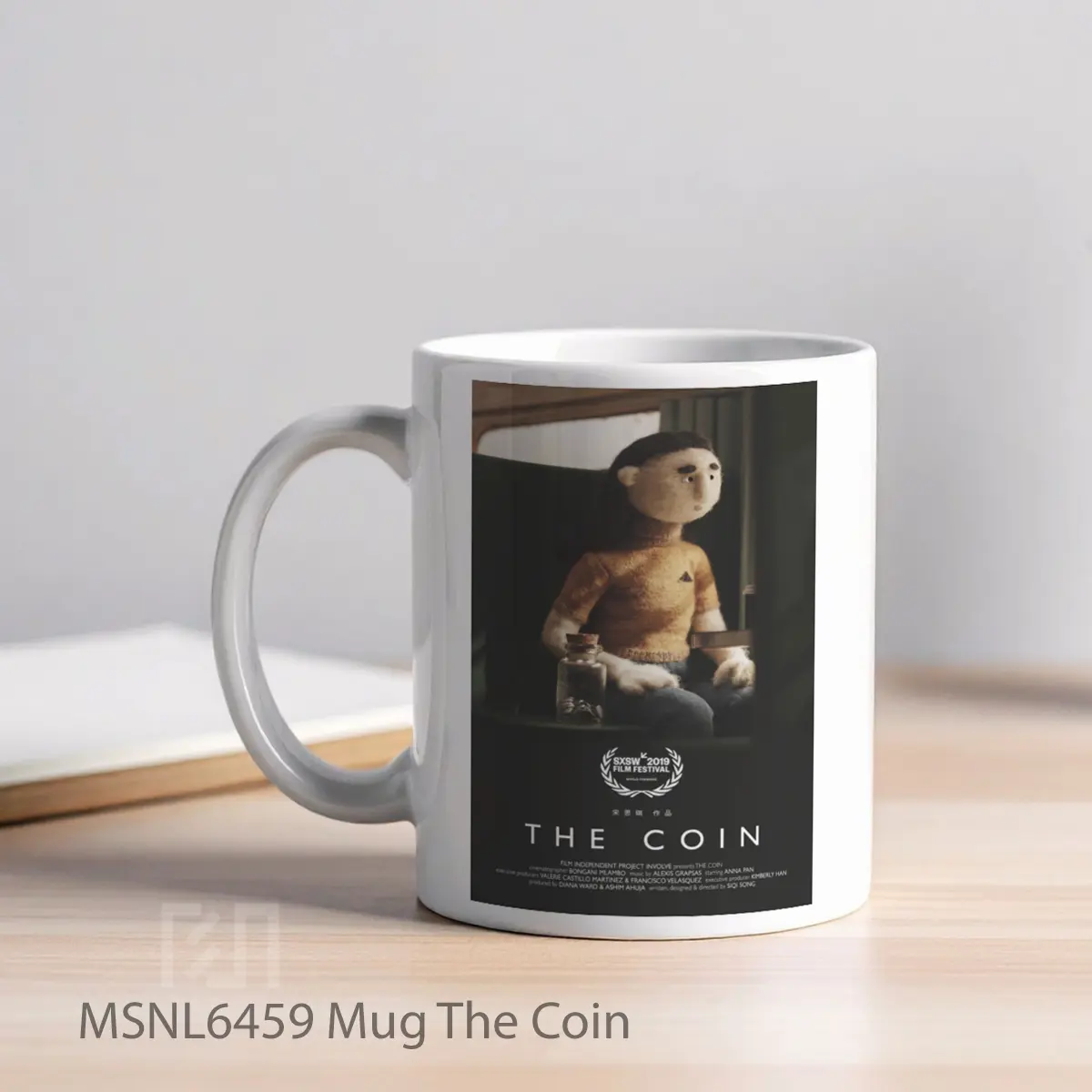 Mug The Coin Gelas Keramik Tema Film MSNL6459 - Tampak Kiri