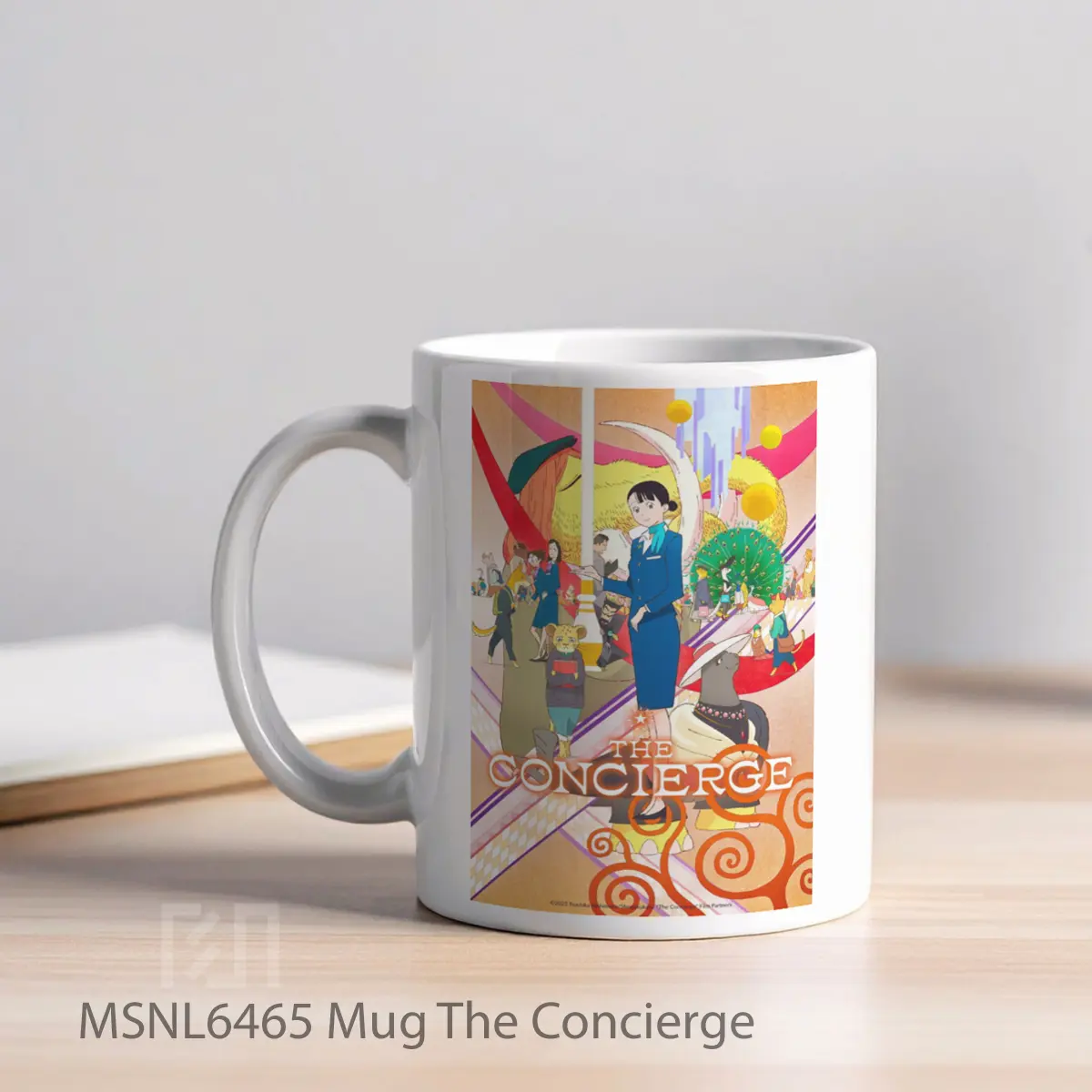 Mug The Concierge Gelas Keramik Tema Film MSNL6465 - Tampak Kiri