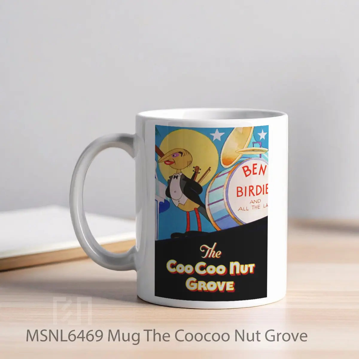 Mug The Coocoo Nut Grove Gelas Keramik Tema Film MSNL6469 - Tampak Kiri