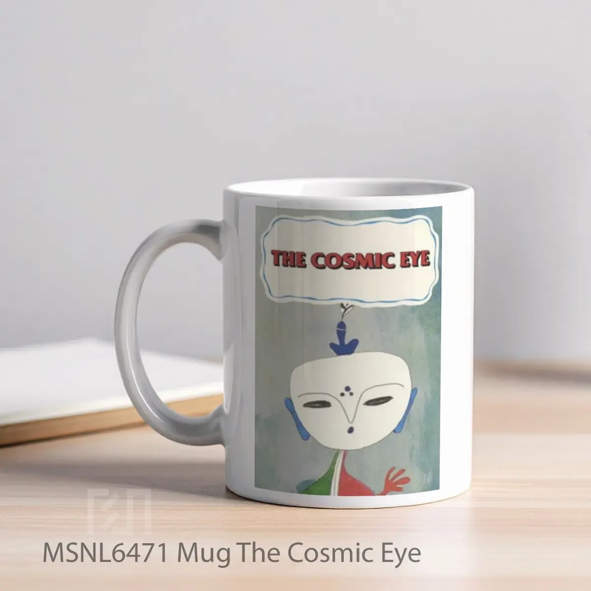 Mug The Cosmic Eye Gelas Keramik Tema Film MSNL6471 - Tampak Kiri