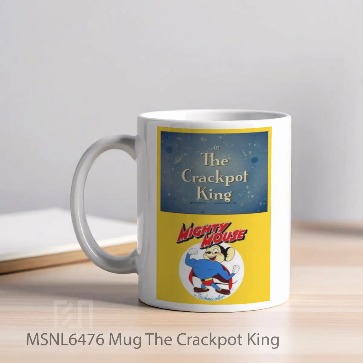 Mug The Crackpot King Gelas Keramik Tema Film MSNL6476 - Tampak Kiri