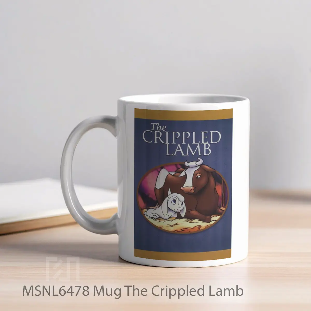 Mug The Crippled Lamb Gelas Keramik Tema Film MSNL6478 - Tampak Kiri