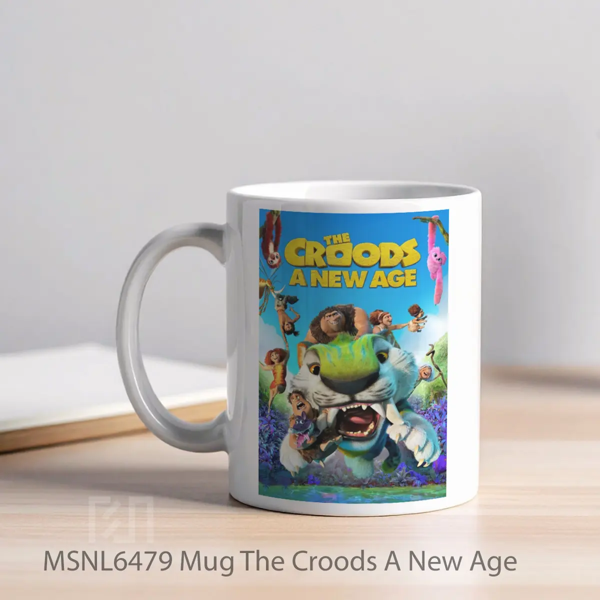 Mug The Croods A New Age Gelas Keramik Tema Film MSNL6479 - Tampak Kiri