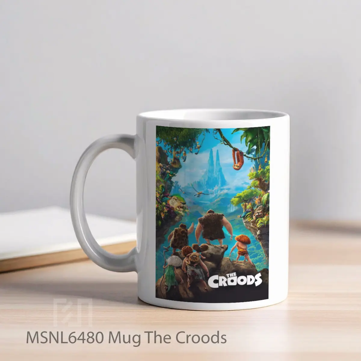 Mug The Croods Gelas Keramik Tema Film MSNL6480 - Tampak Kiri