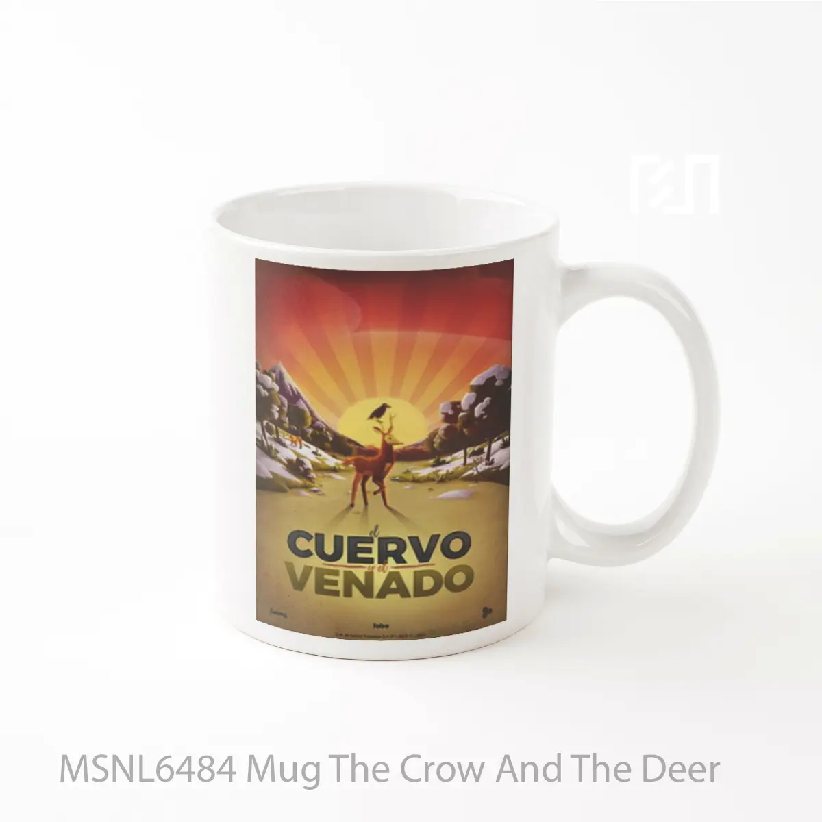 Mug The Crow And The Deer Gelas Keramik Tema Film MSNL6484