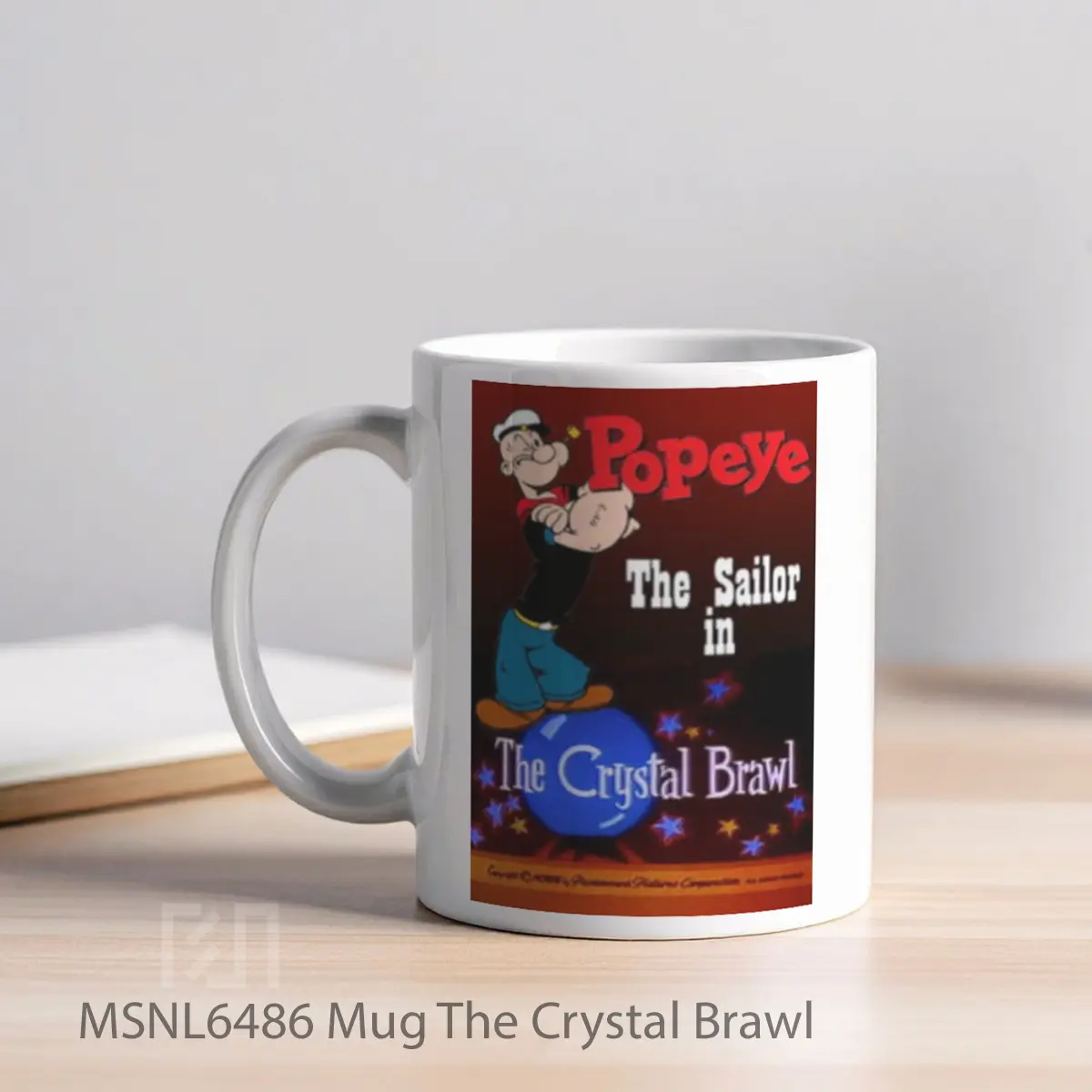 Mug The Crystal Brawl Gelas Keramik Tema Film MSNL6486 - Tampak Kiri