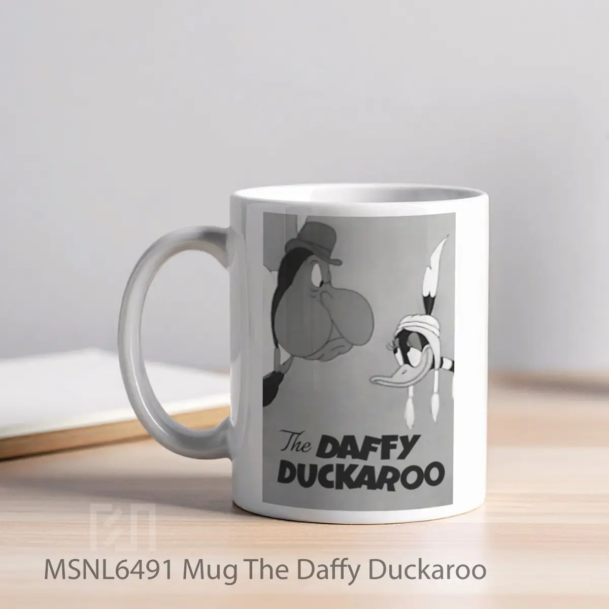 Mug The Daffy Duckaroo Gelas Keramik Tema Film MSNL6491 - Tampak Kiri