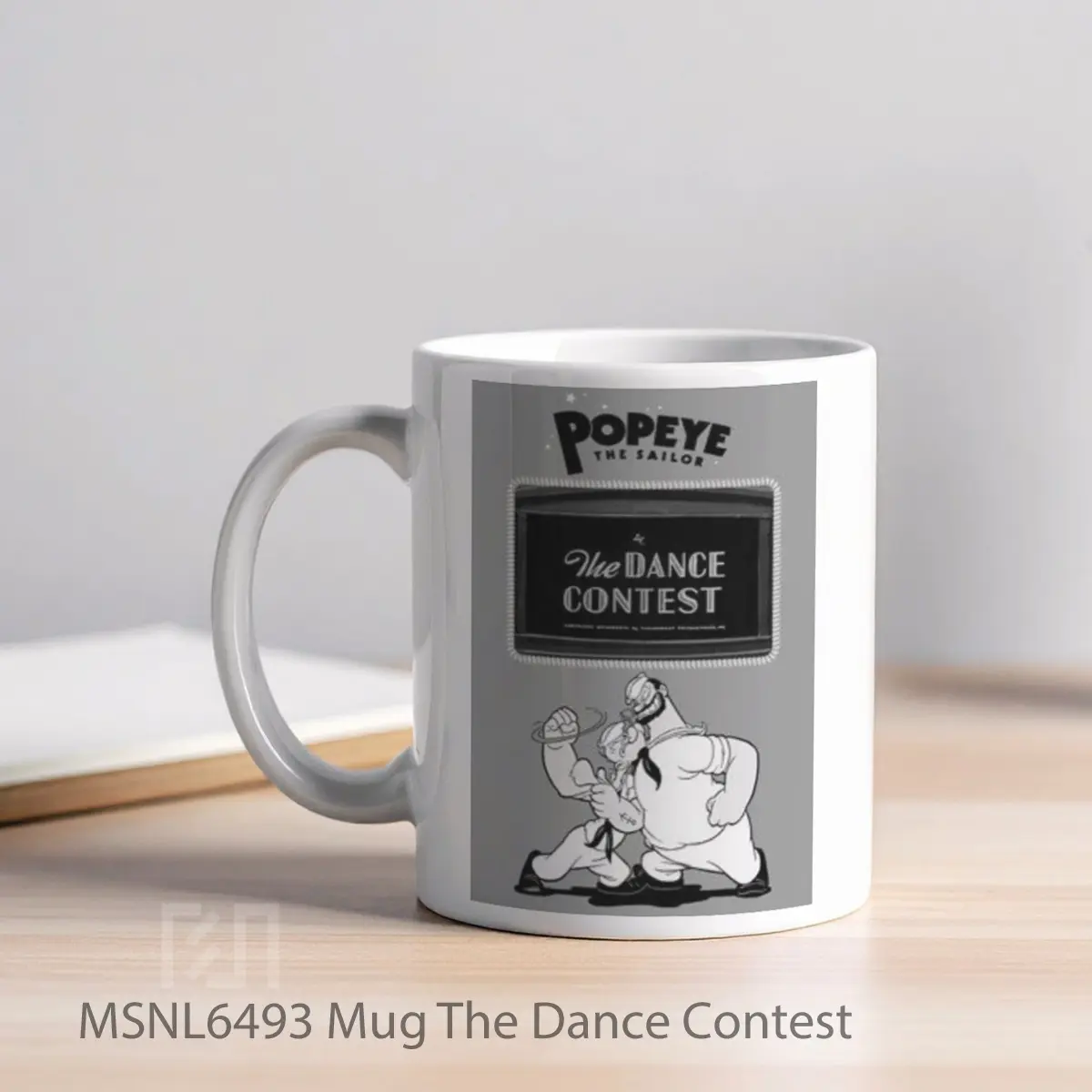 Mug The Dance Contest Gelas Keramik Tema Film MSNL6493 - Tampak Kiri