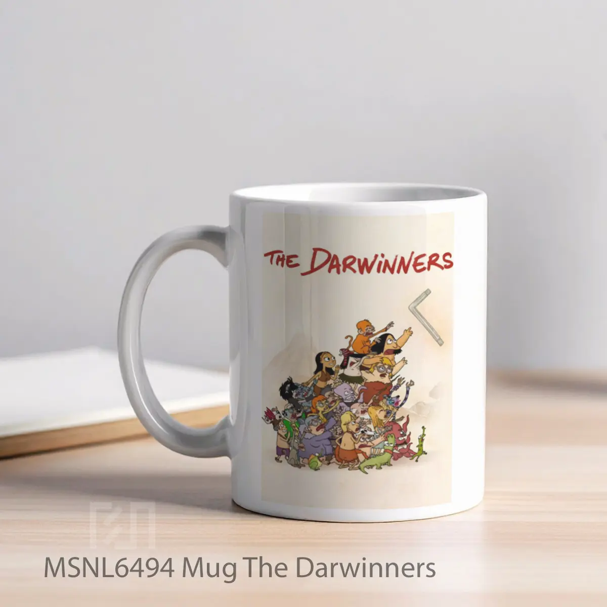 Mug The Darwinners Gelas Keramik Tema Film MSNL6494 - Tampak Kiri