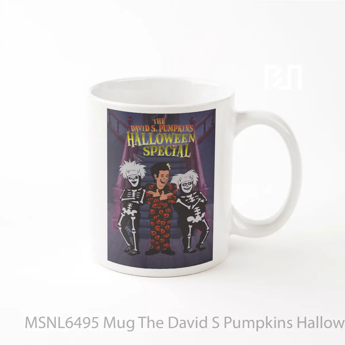 Mug The David S Pumpkins Halloween Special Gelas Keramik Tema Film MSNL6495