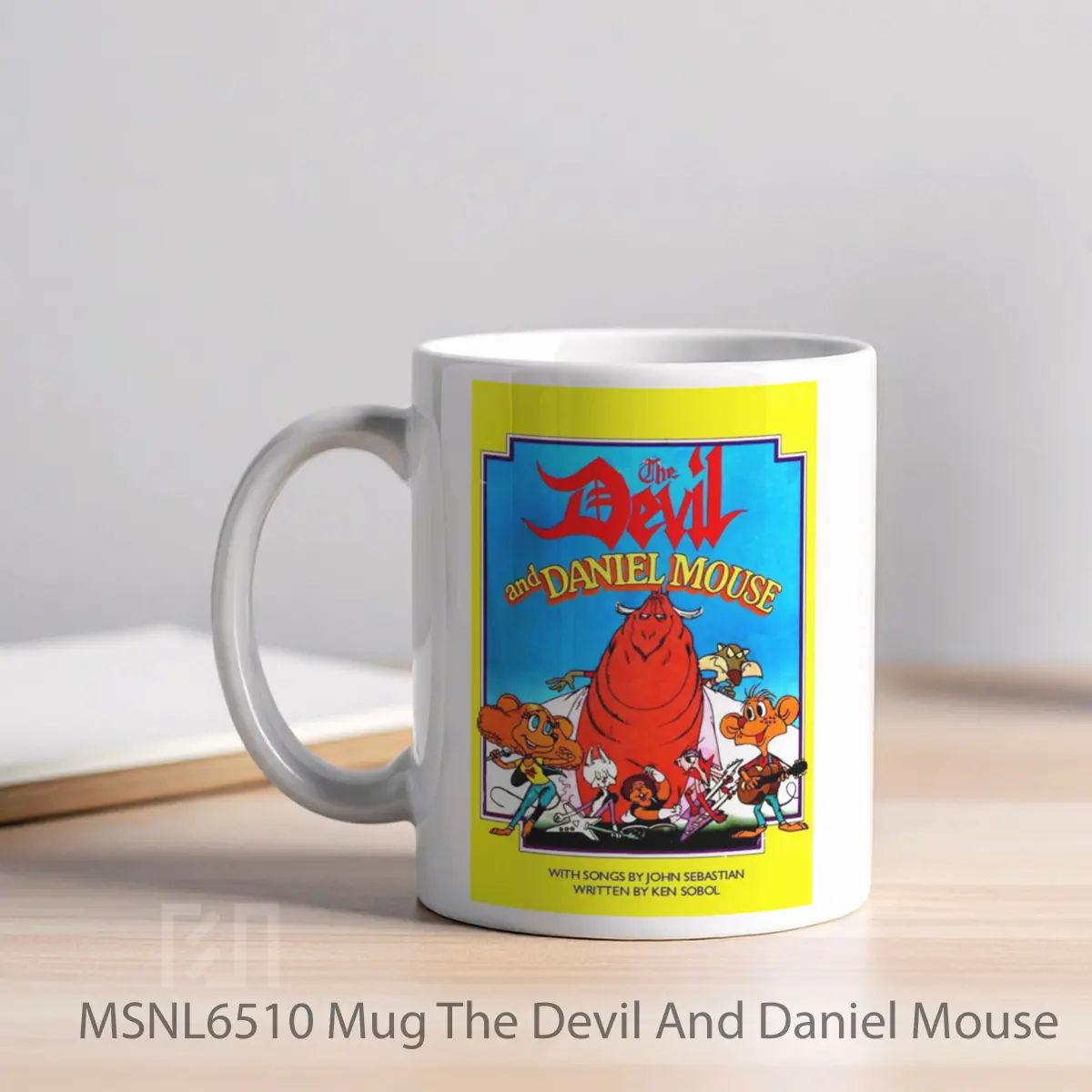 Mug The Devil And Daniel Mouse Gelas Keramik Tema Film MSNL6510 - Tampak Kiri