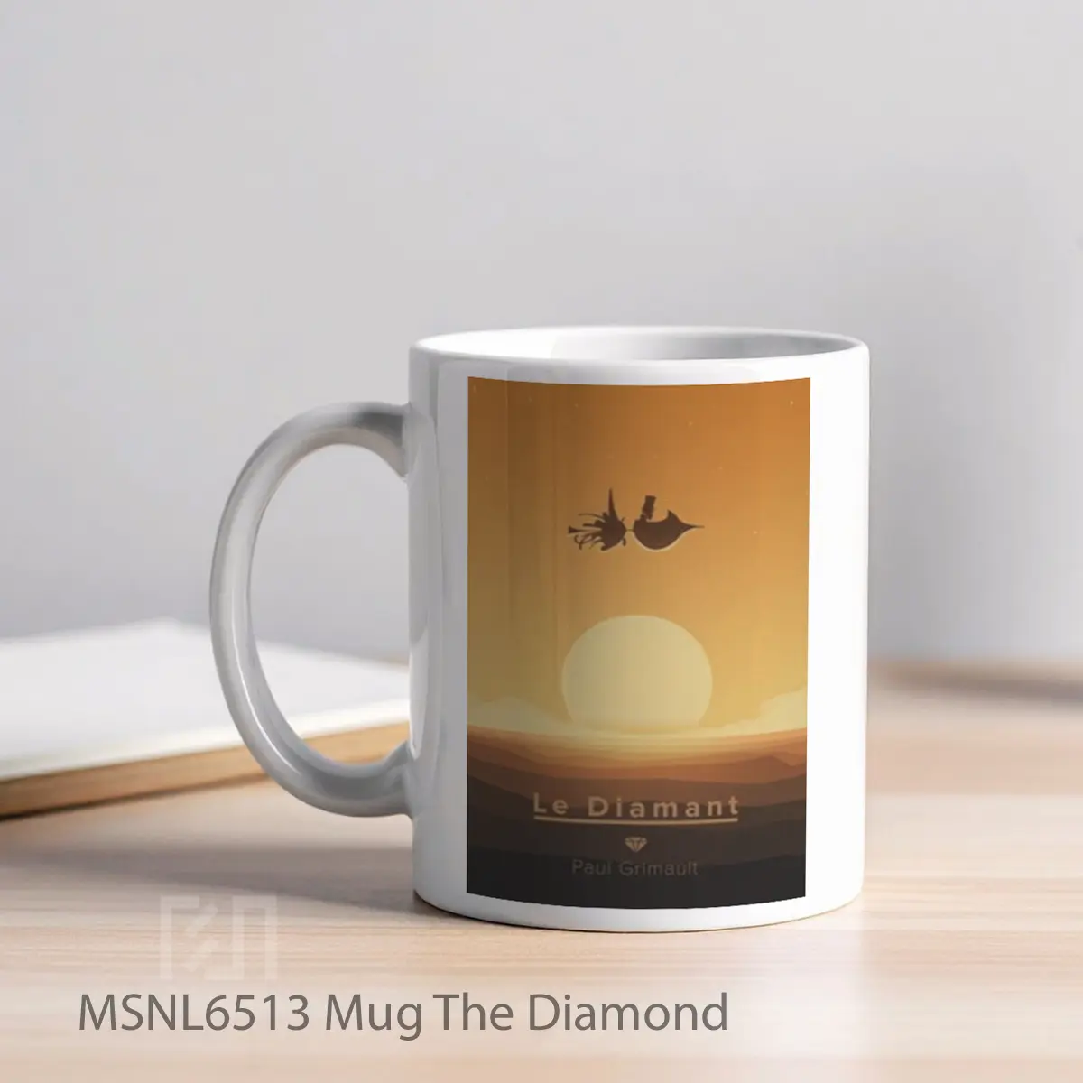 Mug The Diamond Gelas Keramik Tema Film MSNL6513 - Tampak Kiri