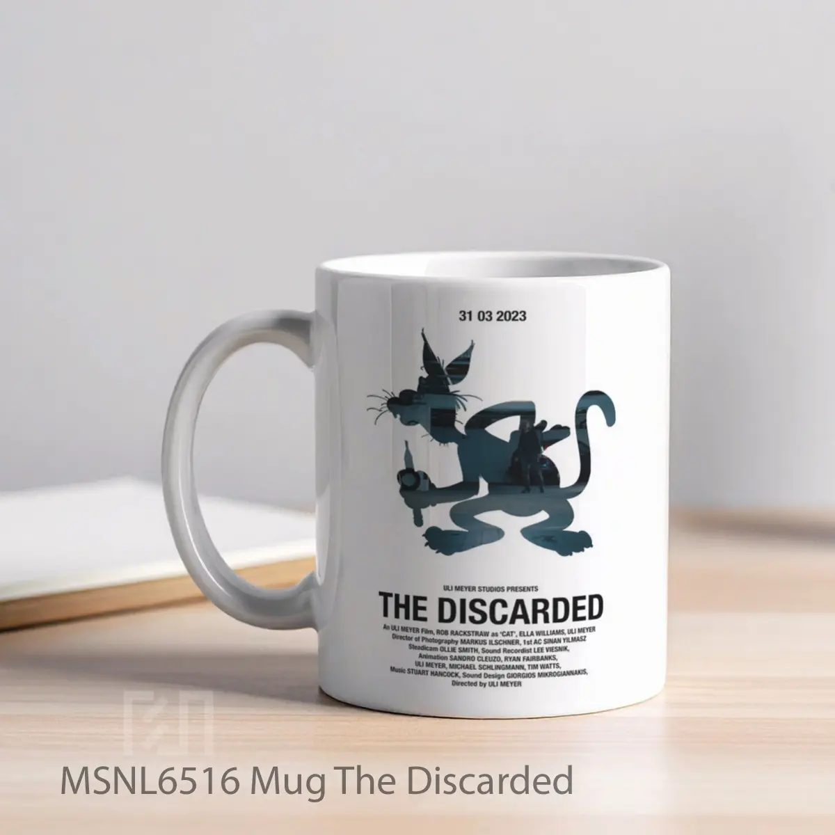 Mug The Discarded Gelas Keramik Tema Film MSNL6516 - Tampak Kiri