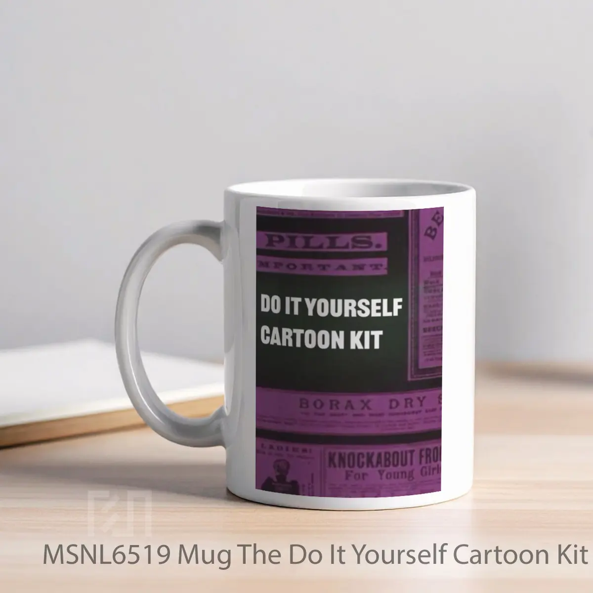 Mug The Do It Yourself Cartoon Kit Gelas Keramik Tema Film MSNL6519 - Tampak Kiri