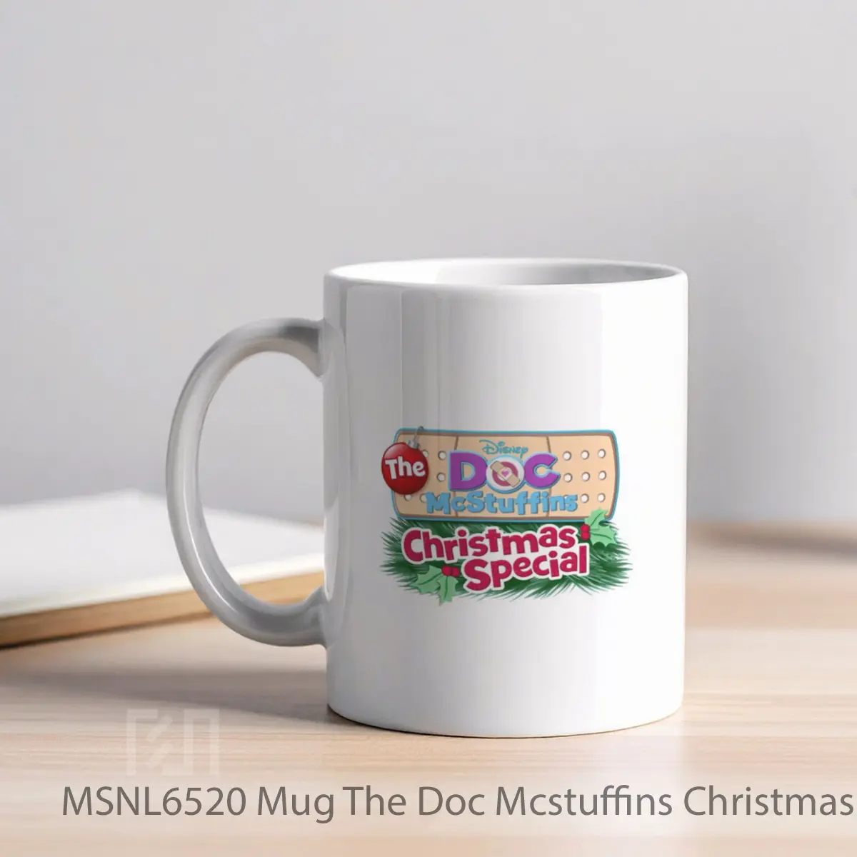 Mug The Doc Mcstuffins Christmas Special Gelas Keramik Tema Film MSNL6520 - Tampak Kiri