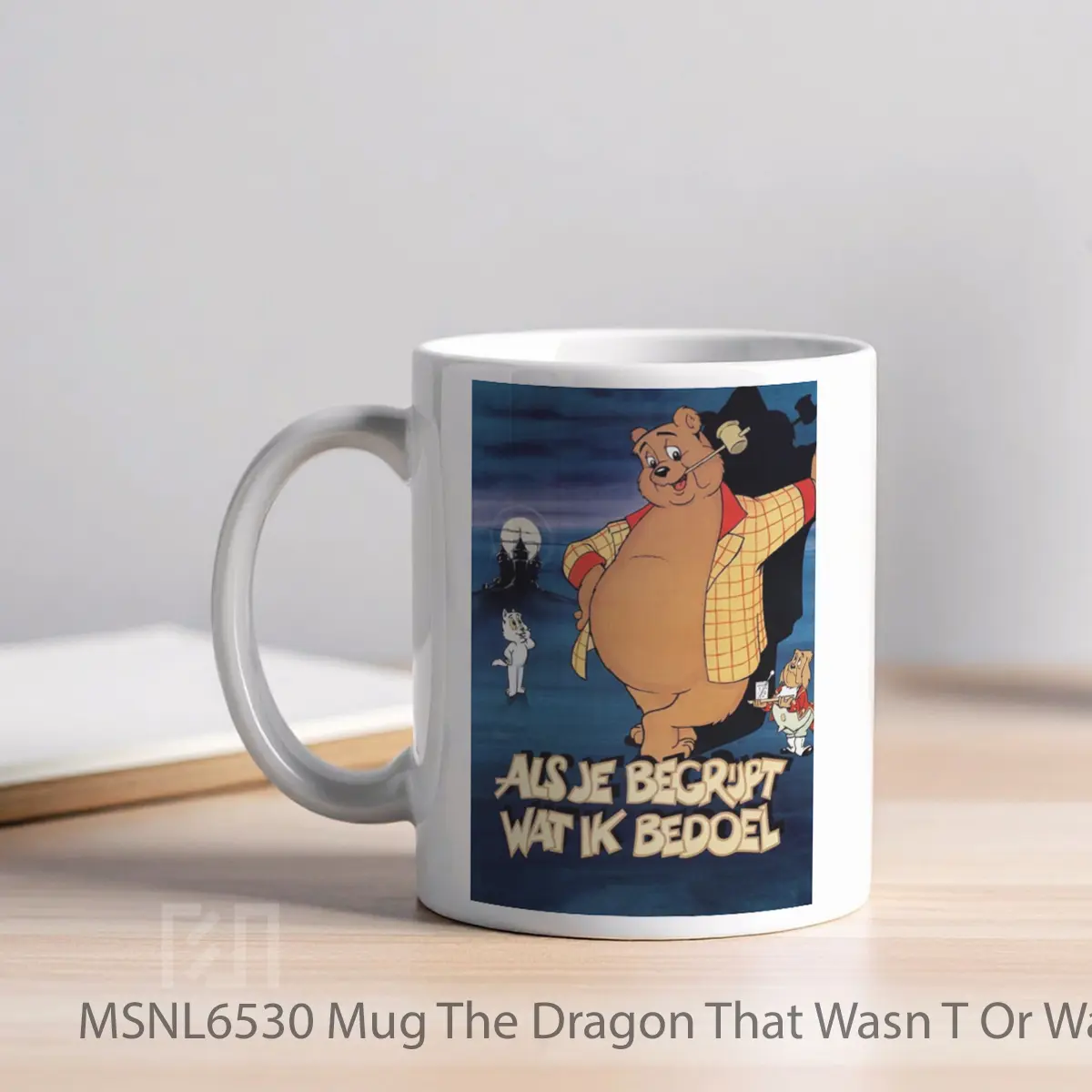Mug The Dragon That Wasn T Or Was He Gelas Keramik Tema Film MSNL6530 - Tampak Kiri