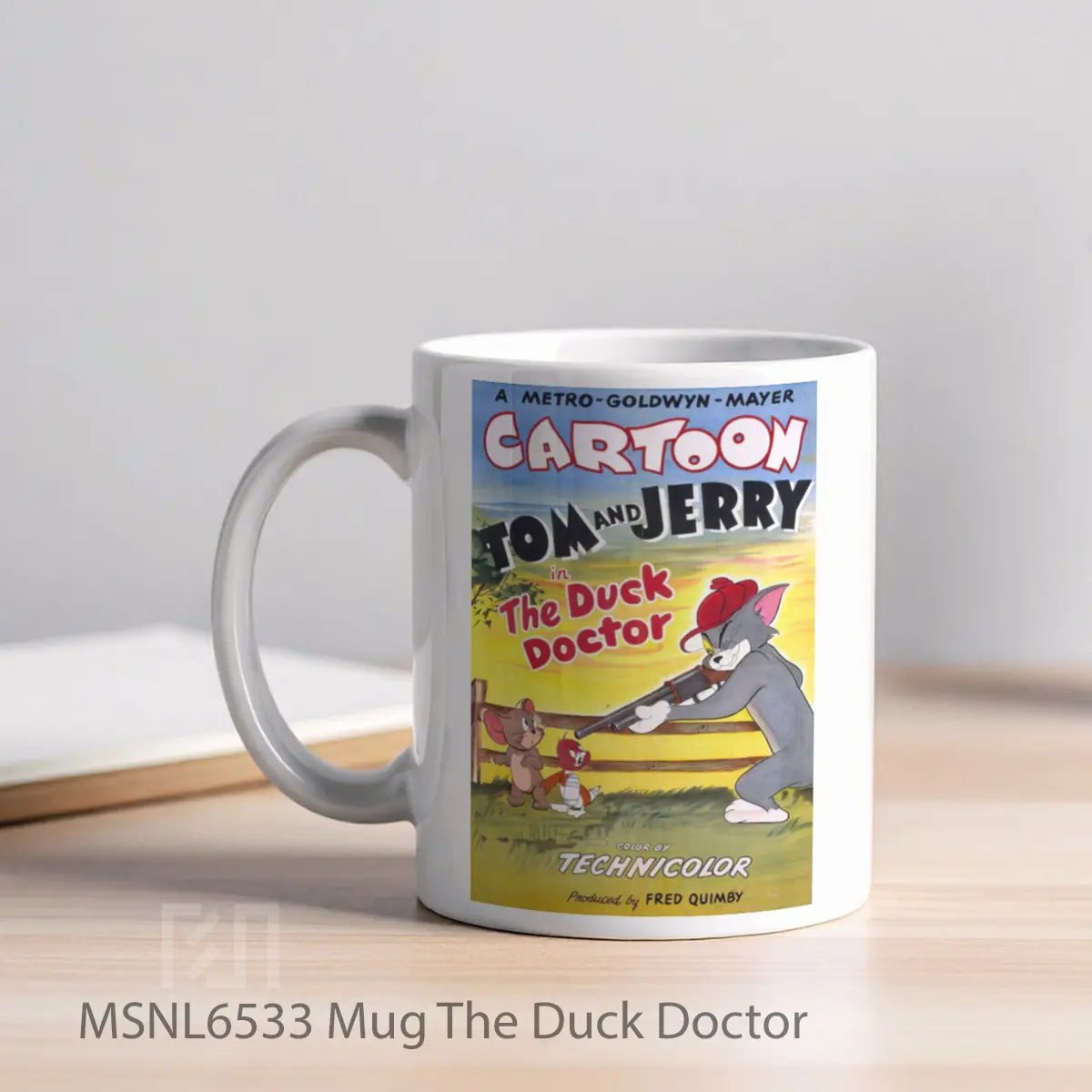 Mug The Duck Doctor Gelas Keramik Tema Film MSNL6533 - Tampak Kiri