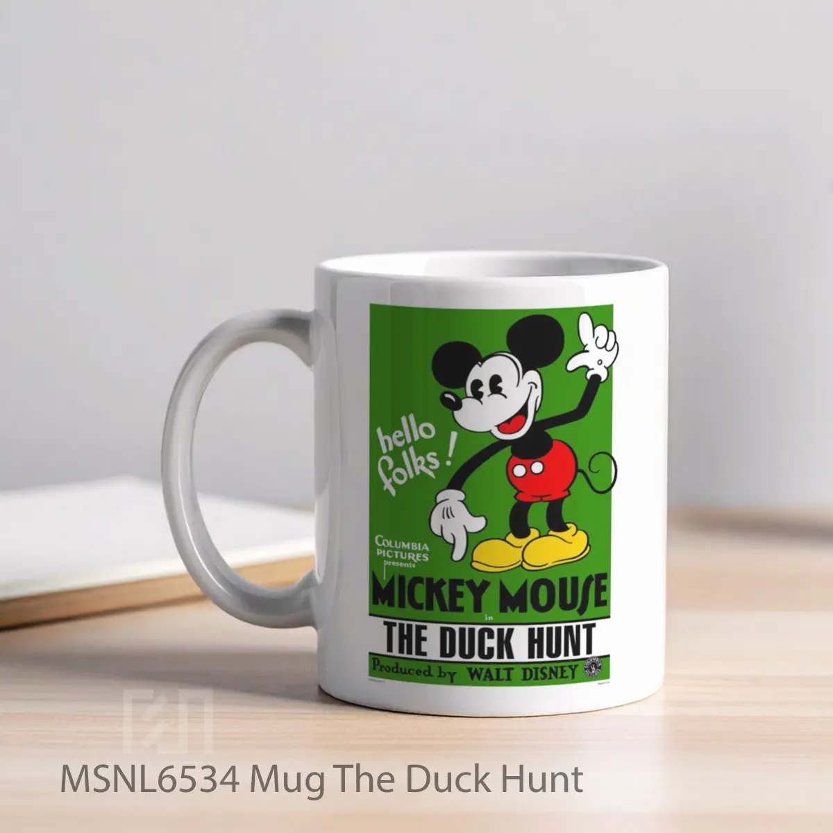 Mug The Duck Hunt Gelas Keramik Tema Film MSNL6534 - Tampak Kiri