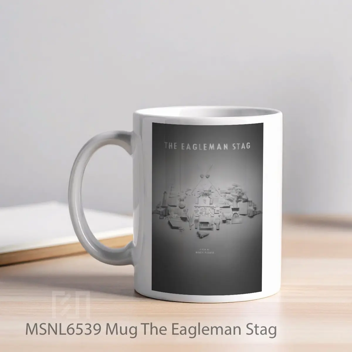 Mug The Eagleman Stag Gelas Keramik Tema Film MSNL6539 - Tampak Kiri