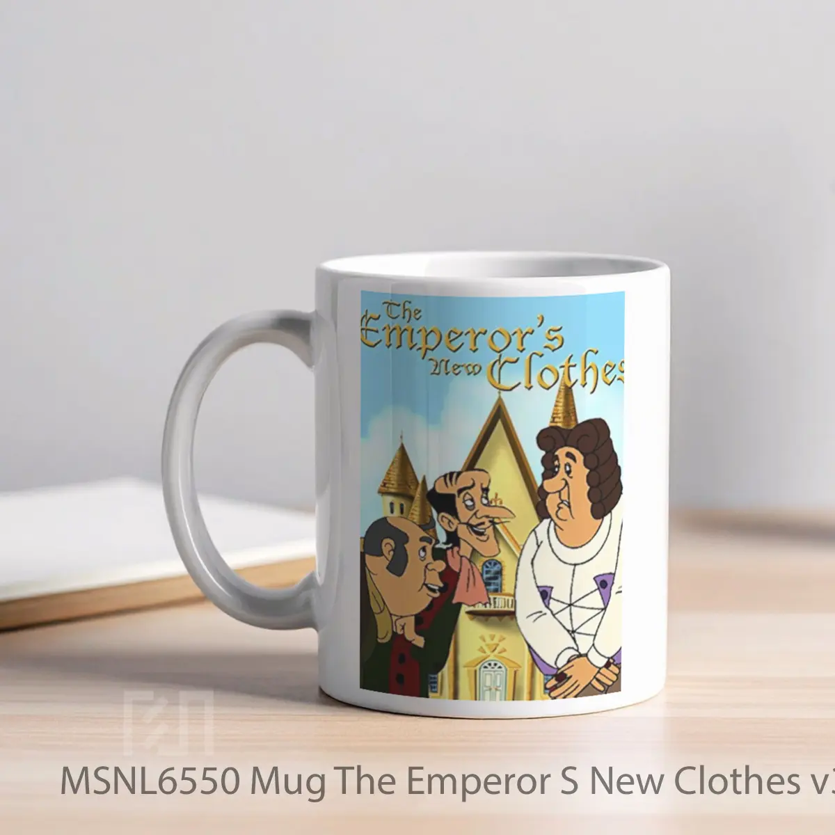 Mug The Emperor S New Clothes V3 Gelas Keramik Tema Film MSNL6550 - Tampak Kiri