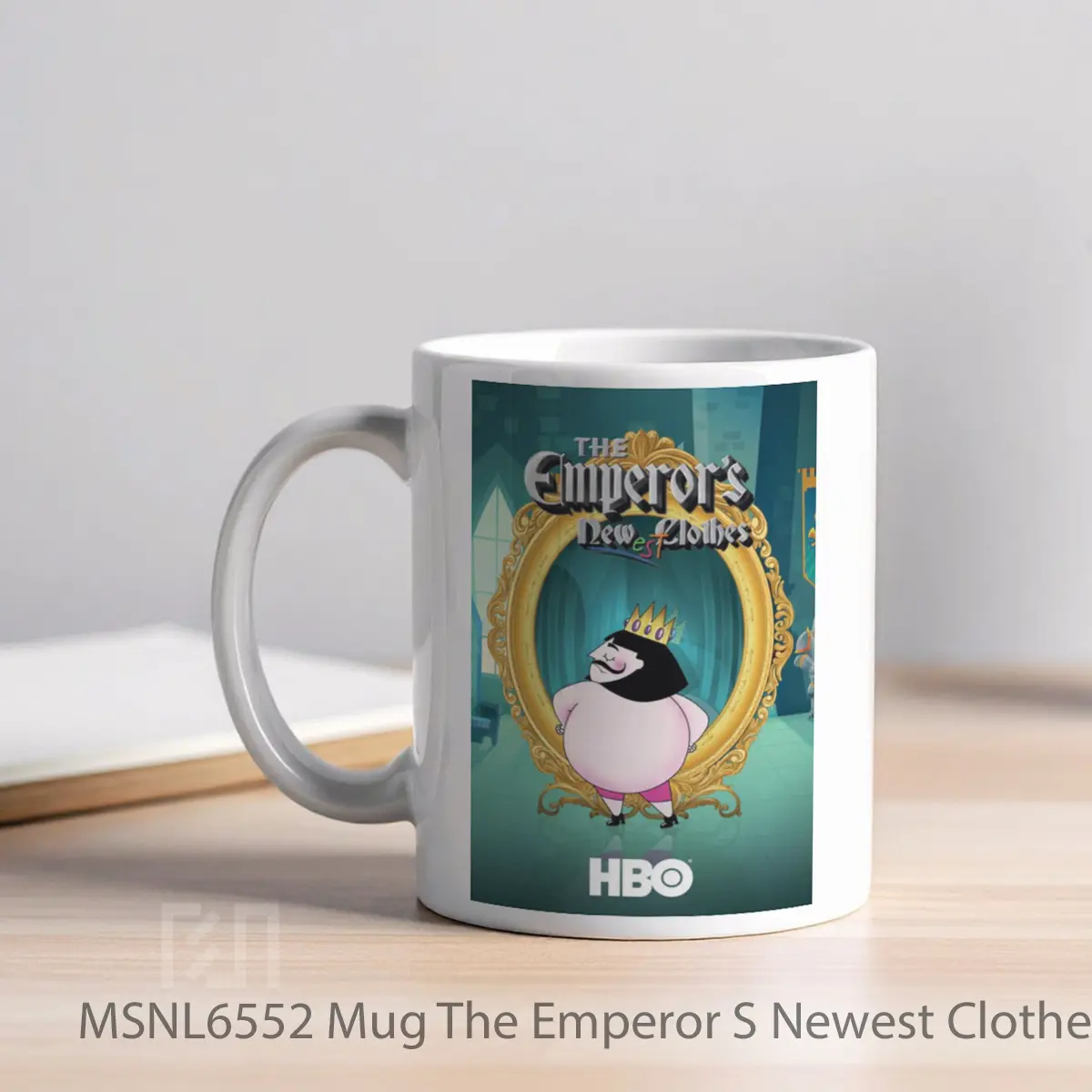 Mug The Emperor S Newest Clothes Gelas Keramik Tema Film MSNL6552 - Tampak Kiri