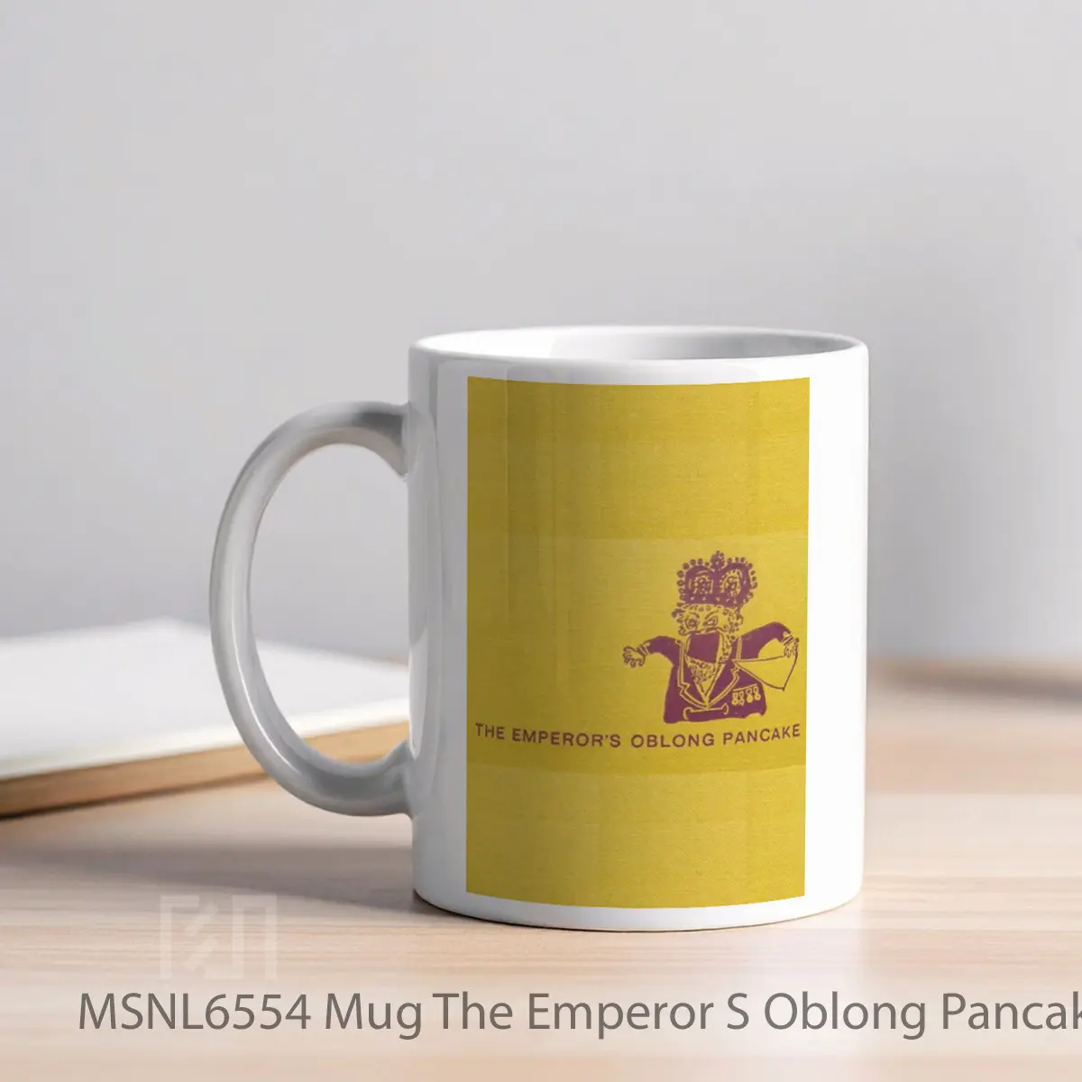 Mug The Emperor S Oblong Pancake Gelas Keramik Tema Film MSNL6554 - Tampak Kiri