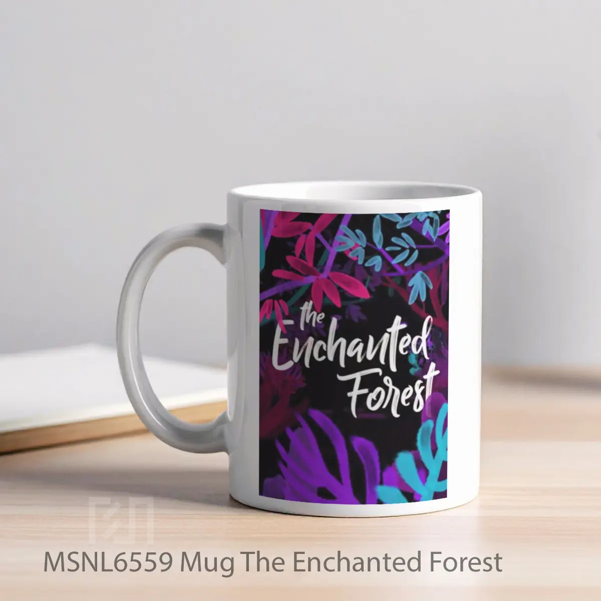 Mug The Enchanted Forest Gelas Keramik Tema Film MSNL6559 - Tampak Kiri