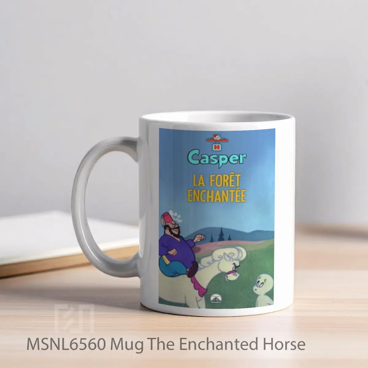 Mug The Enchanted Horse Gelas Keramik Tema Film MSNL6560 - Tampak Kiri