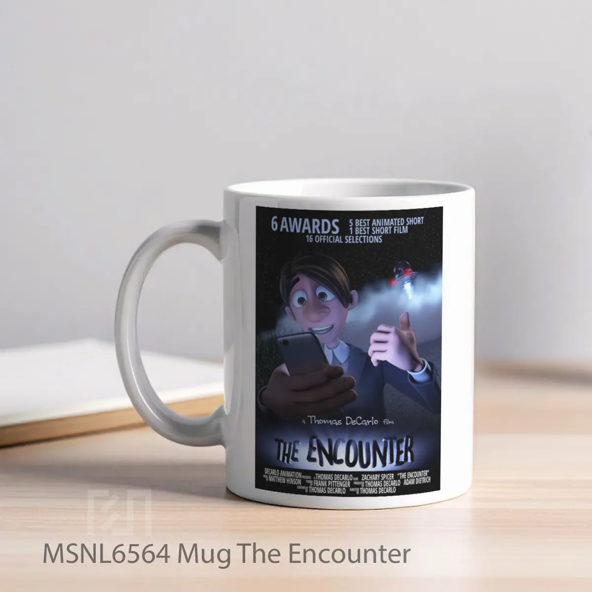 Mug The Encounter Gelas Keramik Tema Film MSNL6564 - Tampak Kiri