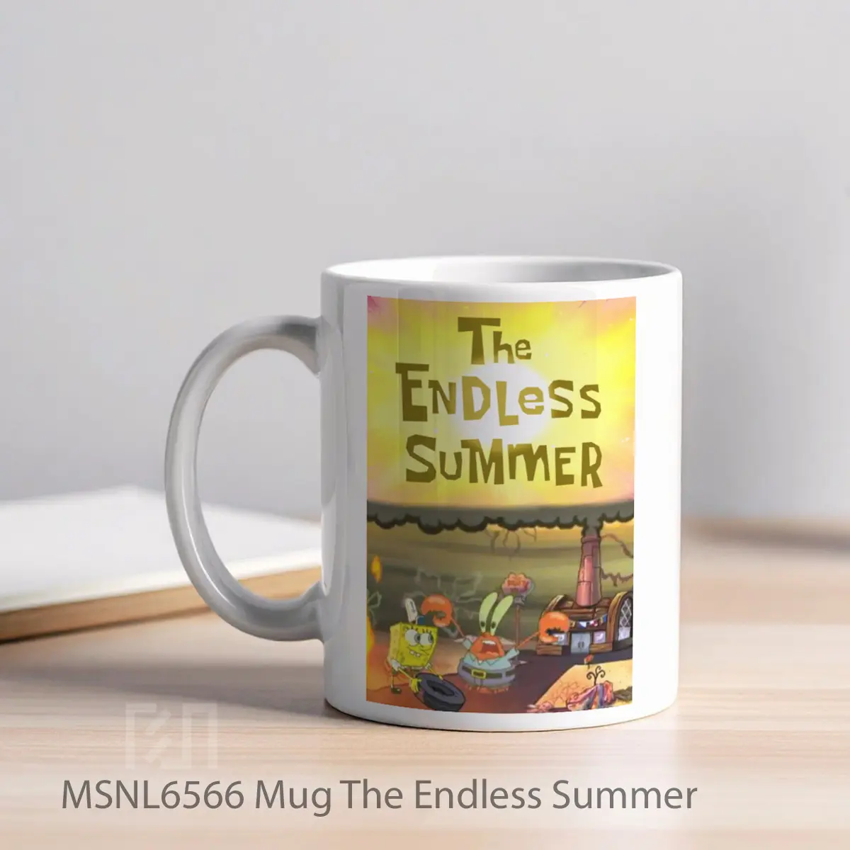 Mug The Endless Summer Gelas Keramik Tema Film MSNL6566 - Tampak Kiri