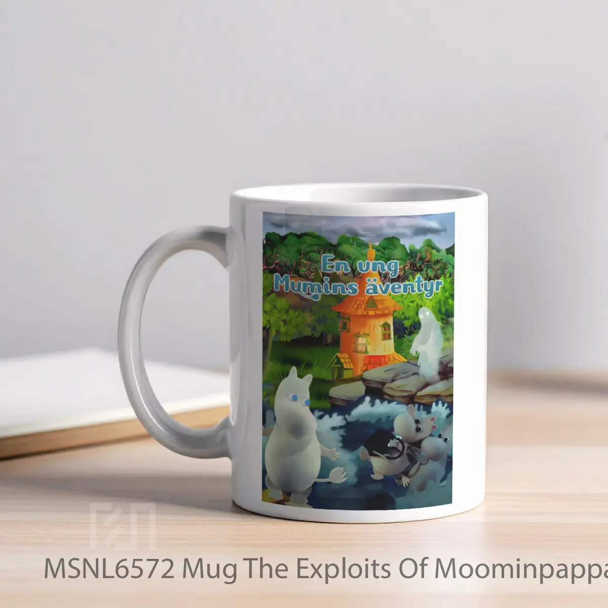 Mug The Exploits Of Moominpappa Adventures Of A Young Moomin Gelas Keramik Tema Film MSNL6572 - Tampak Kiri