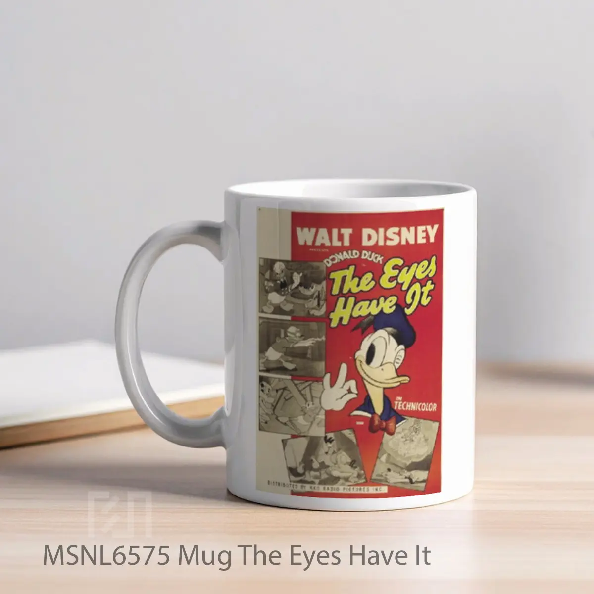 Mug The Eyes Have It Gelas Keramik Tema Film MSNL6575 - Tampak Kiri