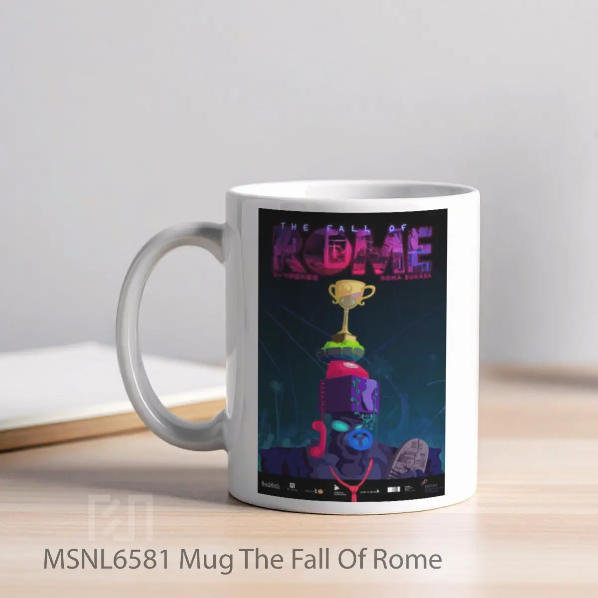 Mug The Fall Of Rome Gelas Keramik Tema Film MSNL6581 - Tampak Kiri
