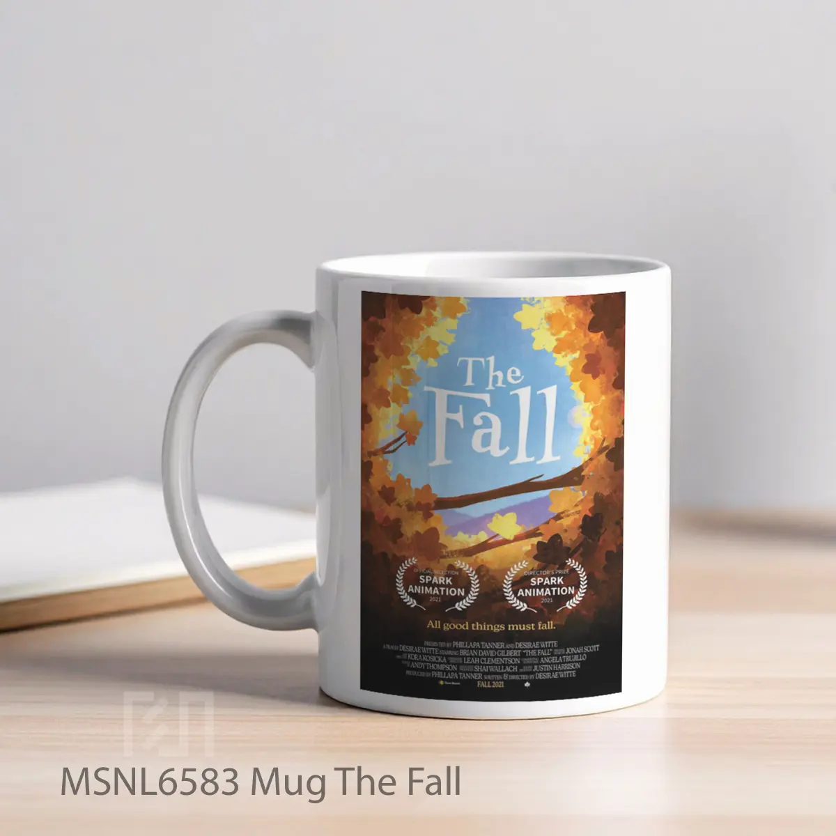 Mug The Fall Gelas Keramik Tema Film MSNL6583 - Tampak Kiri