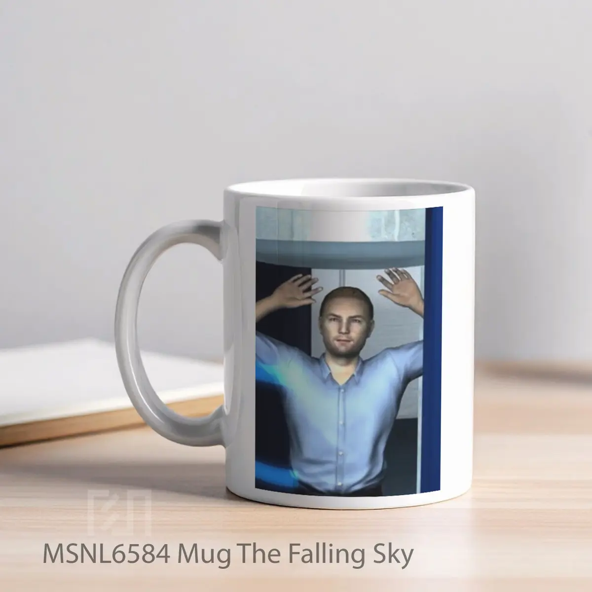 Mug The Falling Sky Gelas Keramik Tema Film MSNL6584 - Tampak Kiri