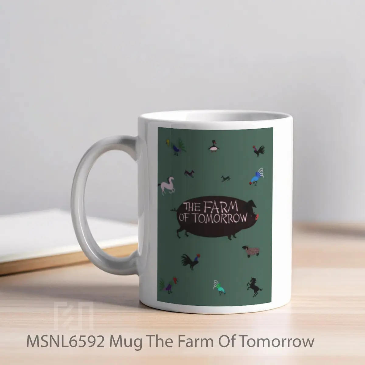 Mug The Farm Of Tomorrow Gelas Keramik Tema Film MSNL6592 - Tampak Kiri