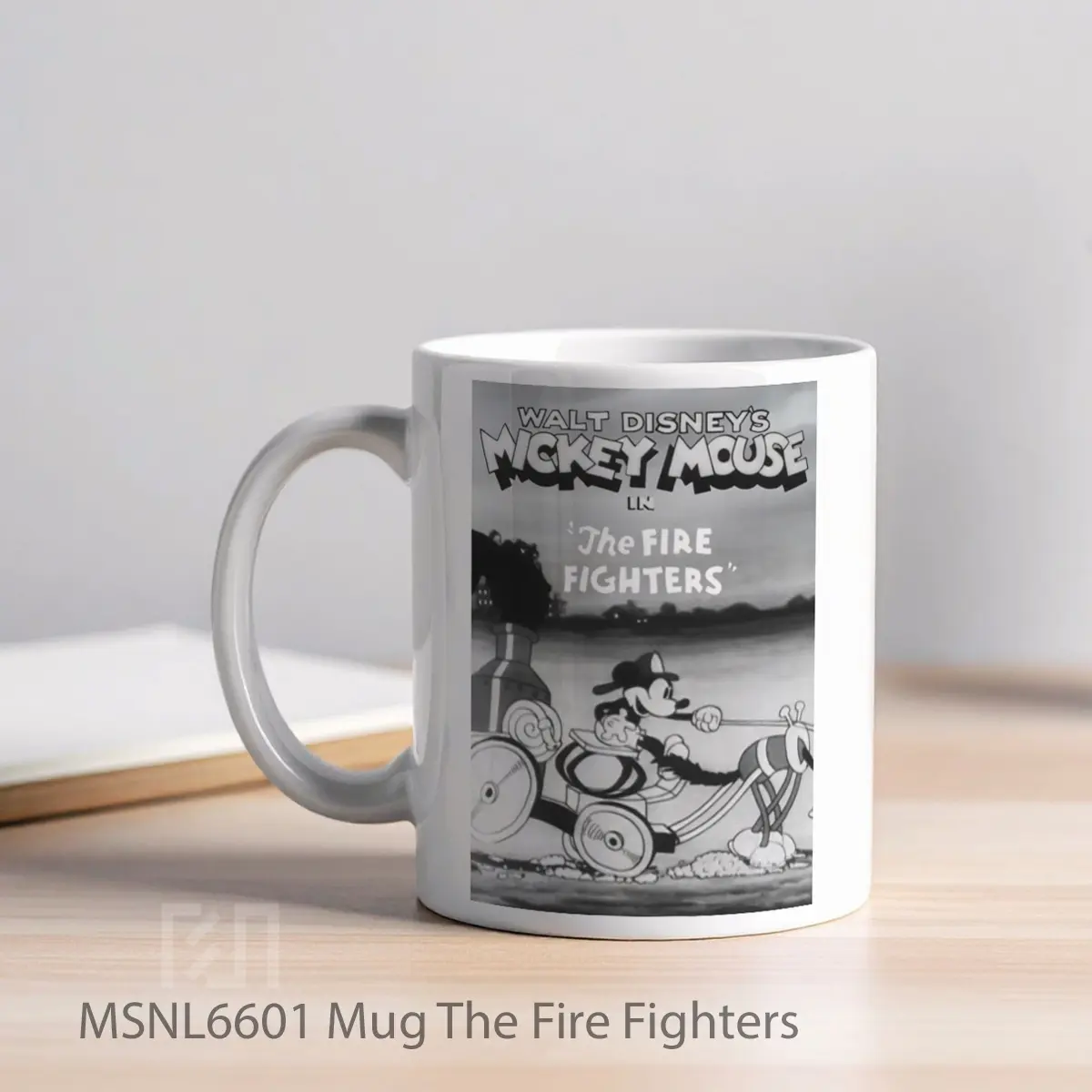 Mug The Fire Fighters Gelas Keramik Tema Film MSNL6601 - Tampak Kiri