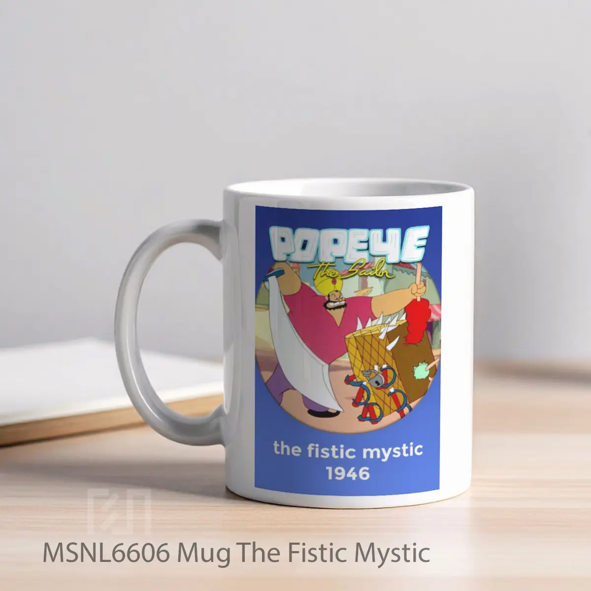 Mug The Fistic Mystic Gelas Keramik Tema Film MSNL6606 - Tampak Kiri