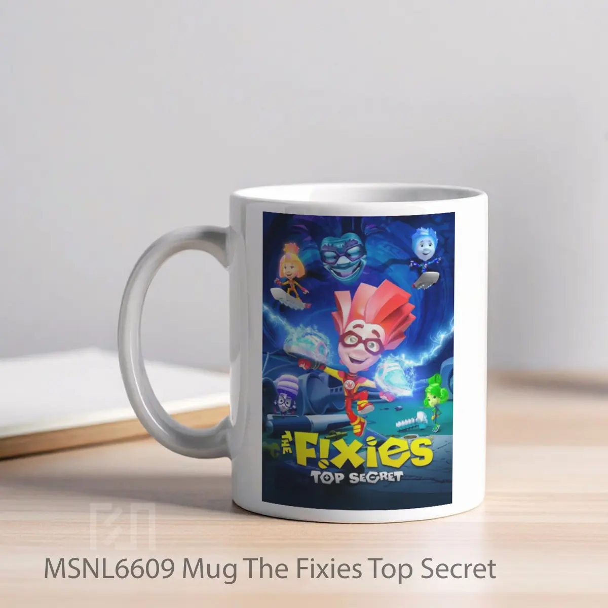Mug The Fixies Top Secret Gelas Keramik Tema Film MSNL6609 - Tampak Kiri