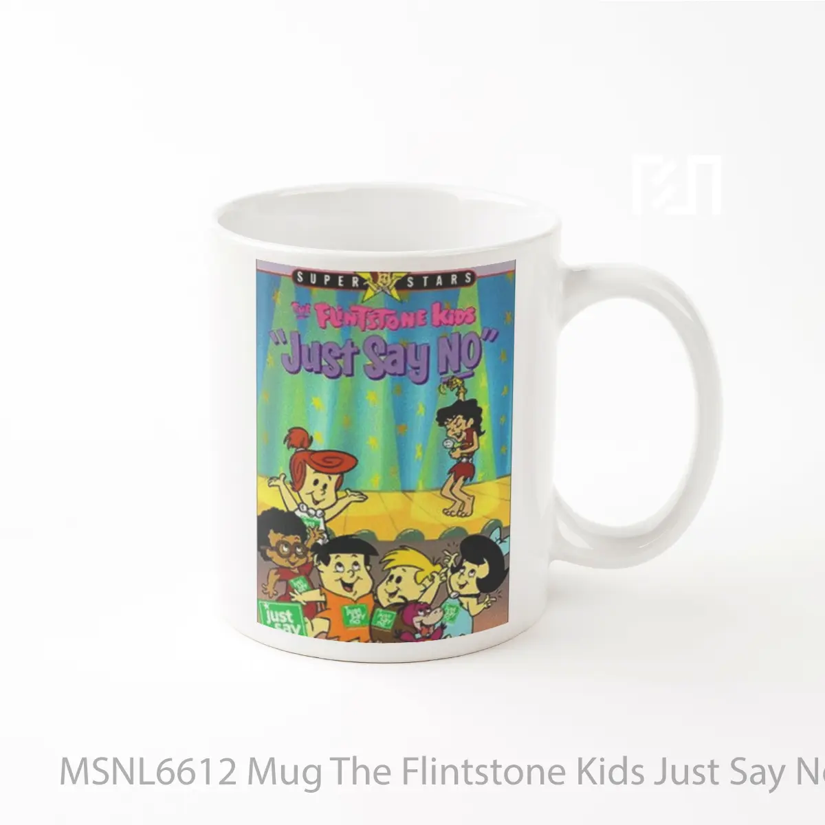 Mug The Flintstone Kids Just Say No Special Gelas Keramik Tema Film MSNL6612