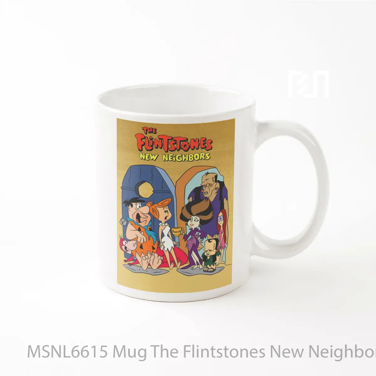 Mug The Flintstones New Neighbors Gelas Keramik Tema Film MSNL6615