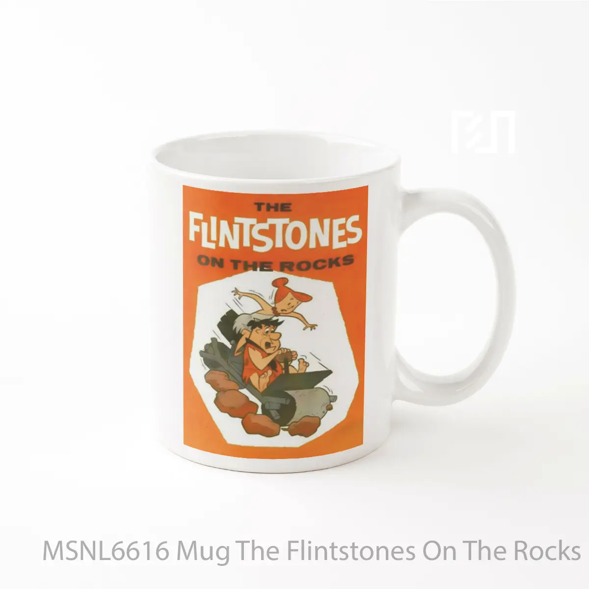 Mug The Flintstones On The Rocks Gelas Keramik Tema Film MSNL6616