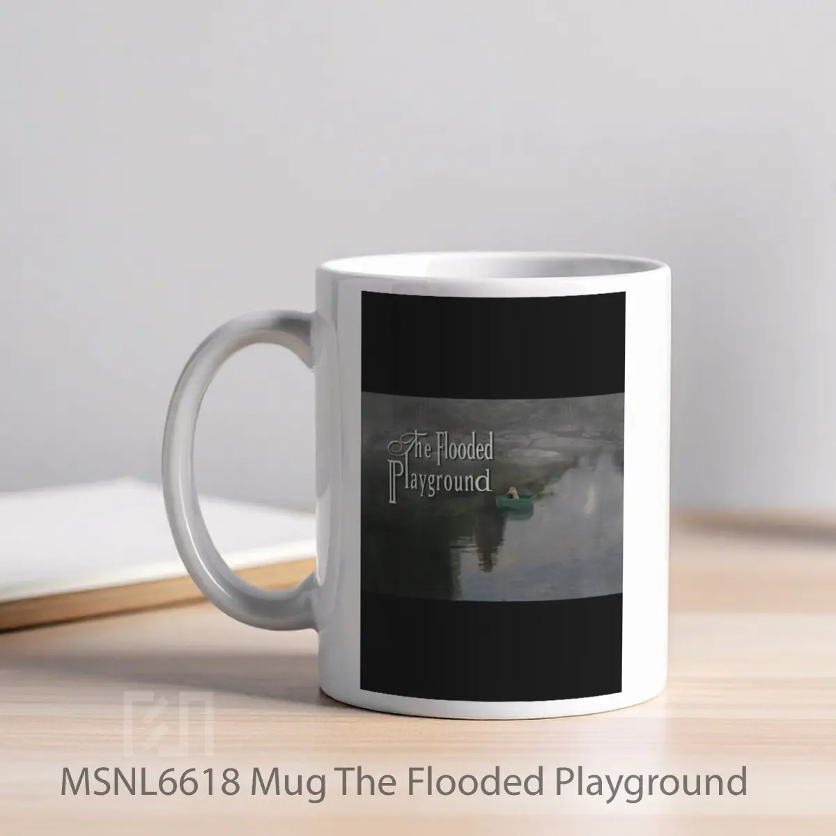 Mug The Flooded Playground Gelas Keramik Tema Film MSNL6618 - Tampak Kiri