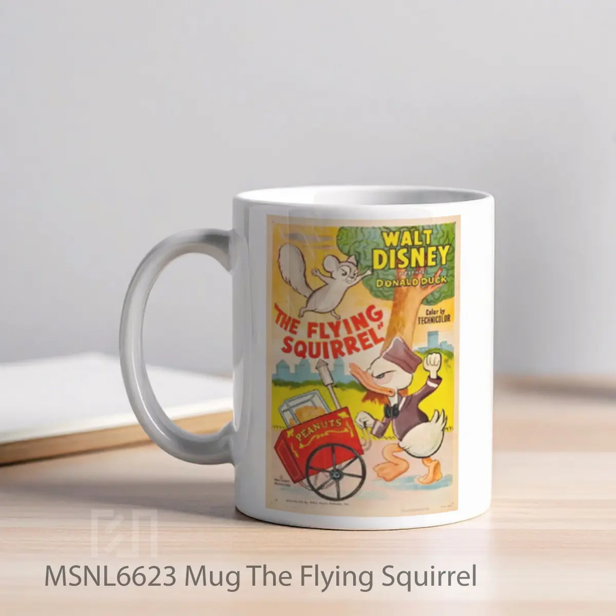 Mug The Flying Squirrel Gelas Keramik Tema Film MSNL6623 - Tampak Kiri