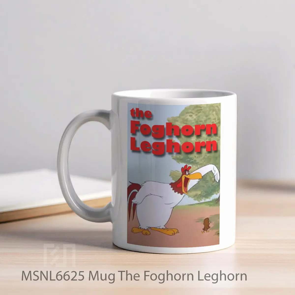 Mug The Foghorn Leghorn Gelas Keramik Tema Film MSNL6625 - Tampak Kiri