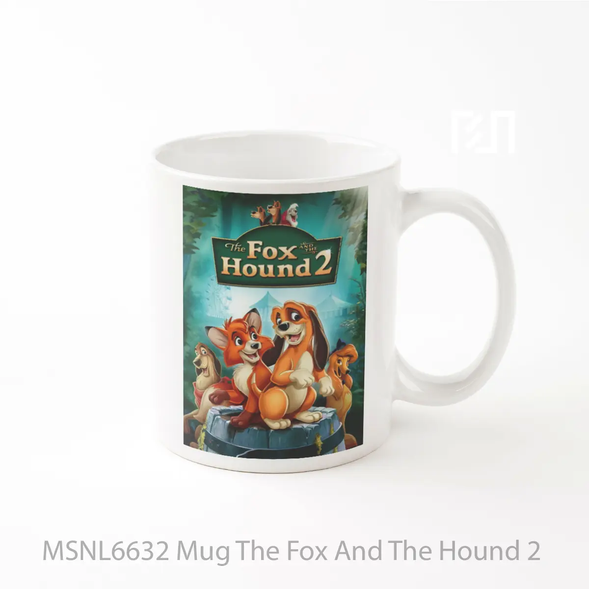 Mug The Fox And The Hound 2 Gelas Keramik Tema Film MSNL6632