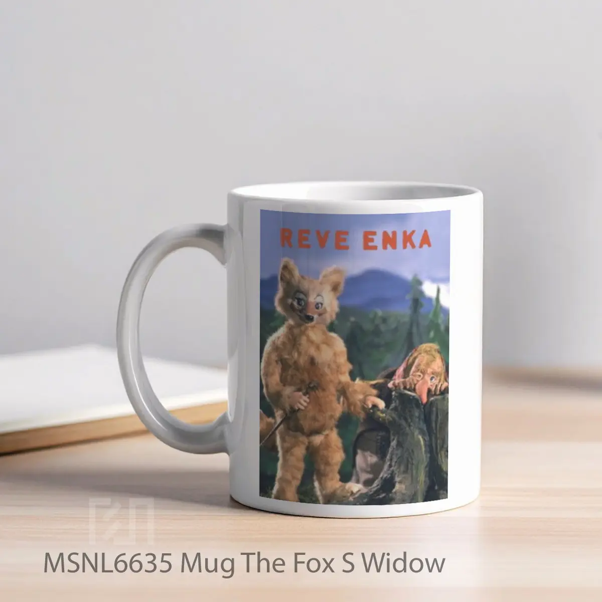 Mug The Fox S Widow Gelas Keramik Tema Film MSNL6635 - Tampak Kiri