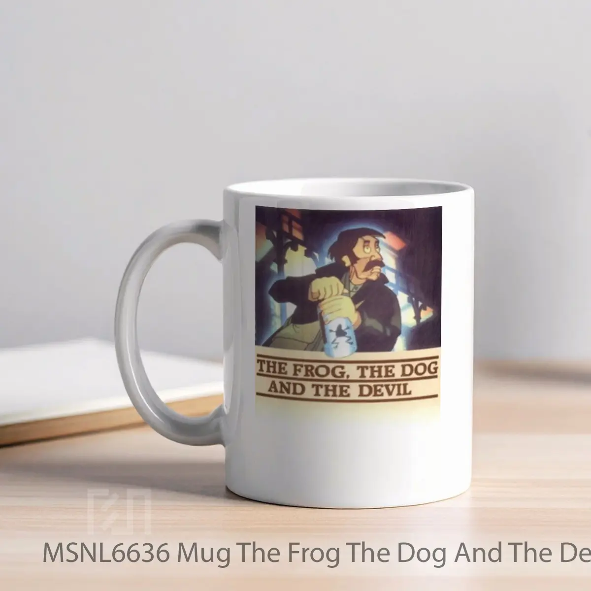 Mug The Frog The Dog And The Devil Gelas Keramik Tema Film MSNL6636 - Tampak Kiri