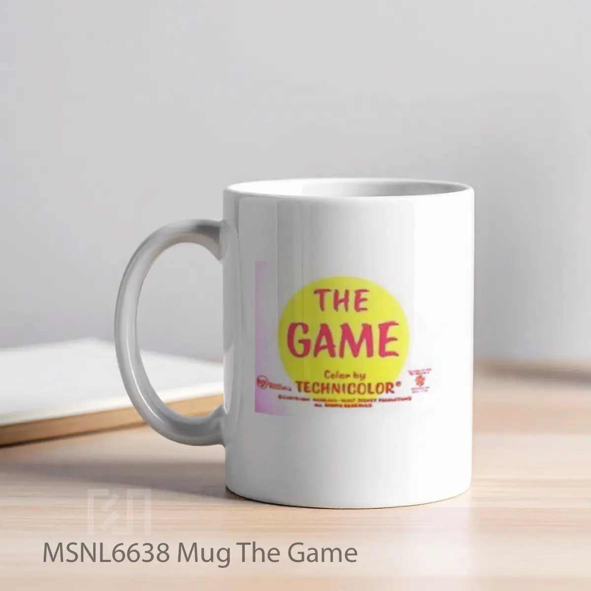 Mug The Game Gelas Keramik Tema Film MSNL6638 - Tampak Kiri