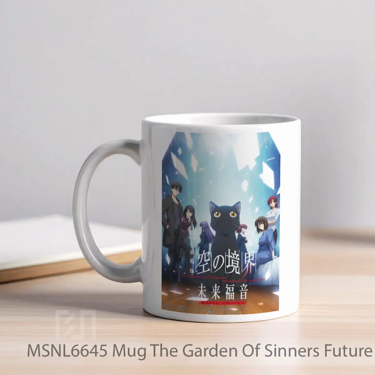 Mug The Garden Of Sinners Future Gospel Extra Chorus Gelas Keramik Tema Film MSNL6645 - Tampak Kiri